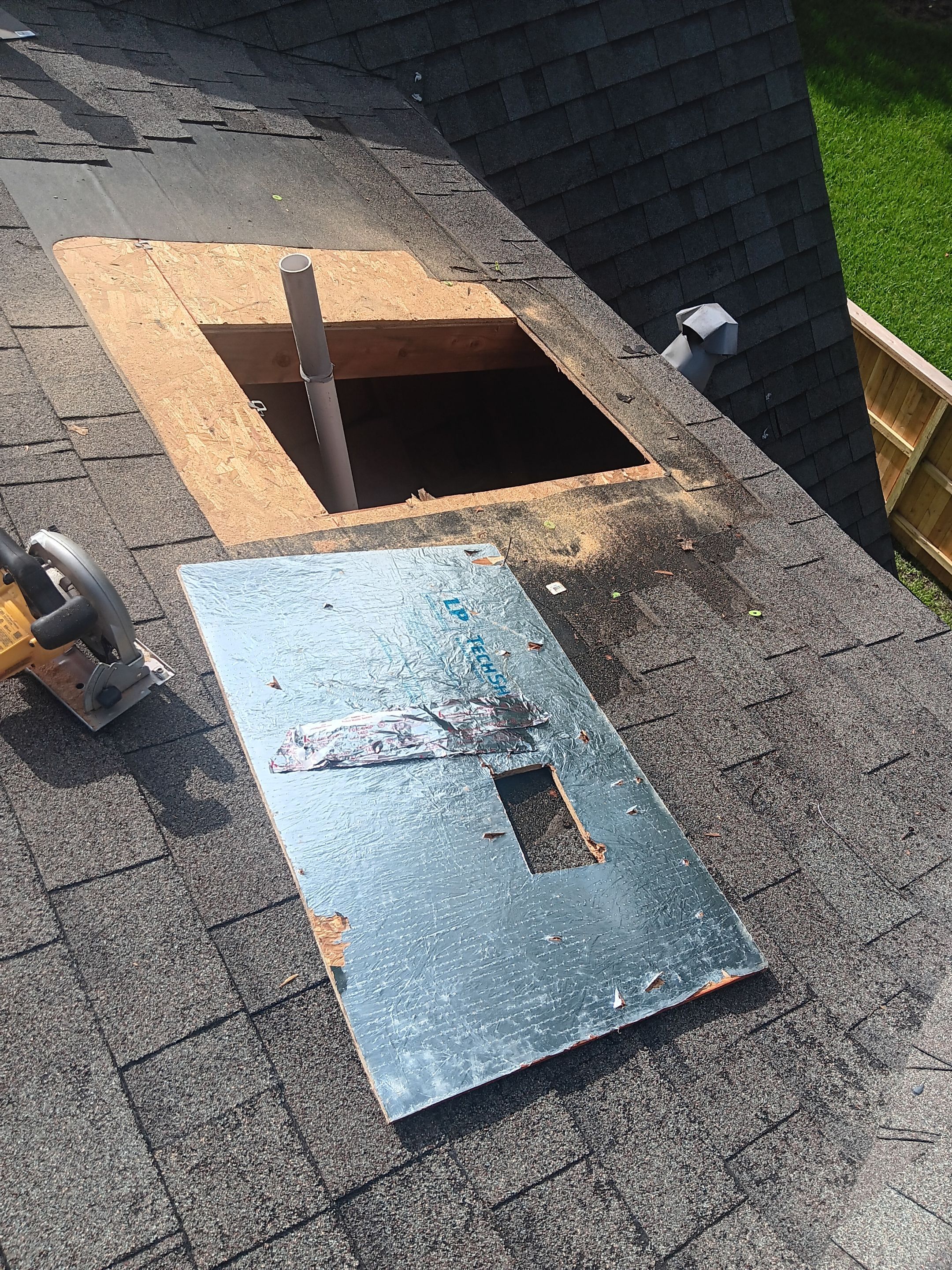 Hail Damage using Owen's Corning Duration (Lifetime) Shingles by Roof Repair Services LLC
