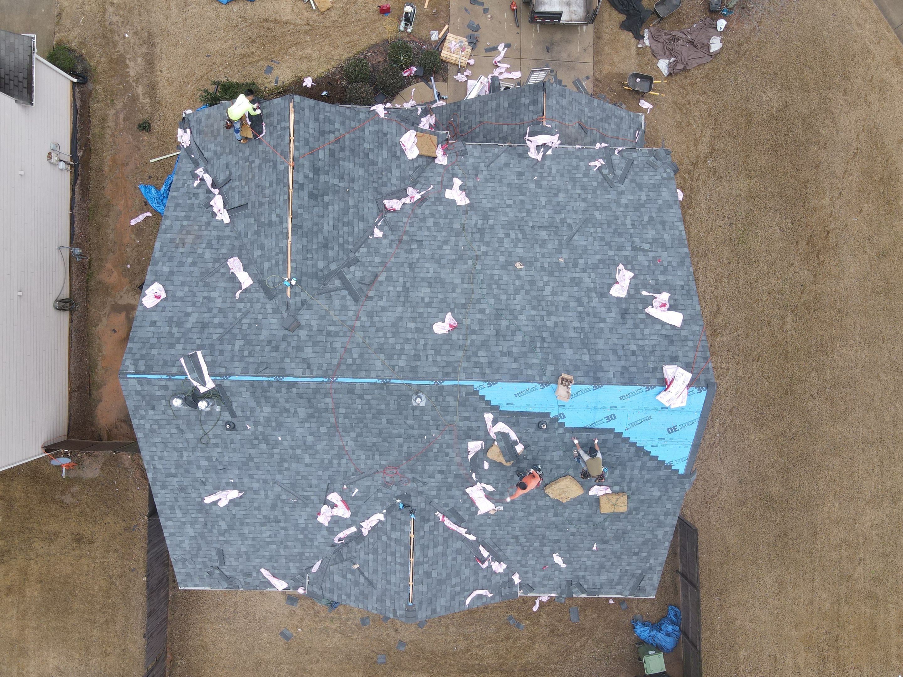 Residential Roofing Installation using Owens Corning by Inspector Roofing and Restoration