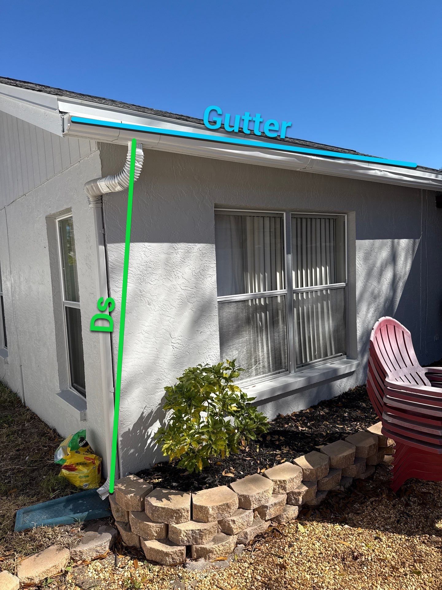 White K Style Seamless Gutters using Aluminum Seamless gutters Downspout Extension Palm Harbor FL by Gutter Professors
