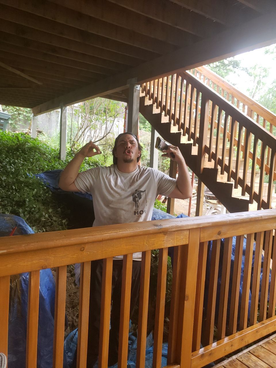 Deck Restoration using Armstrong-Clark Semi-Transparent Cedar 97229 by Paul Schopp