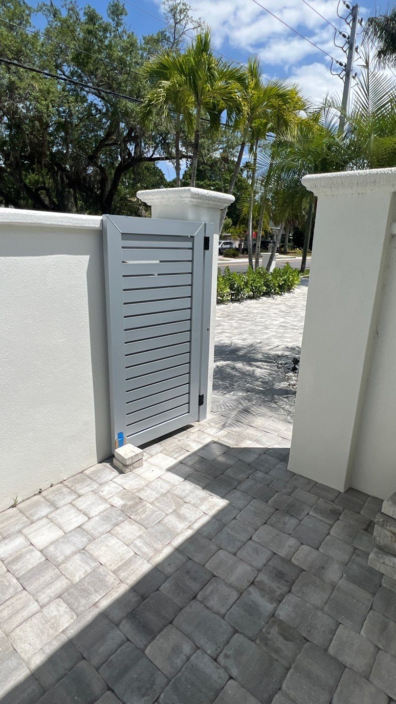 Sarasota, FL 6ft. Tall Custom Modern Aluminum Gates  by Asap fence and gates, LLC