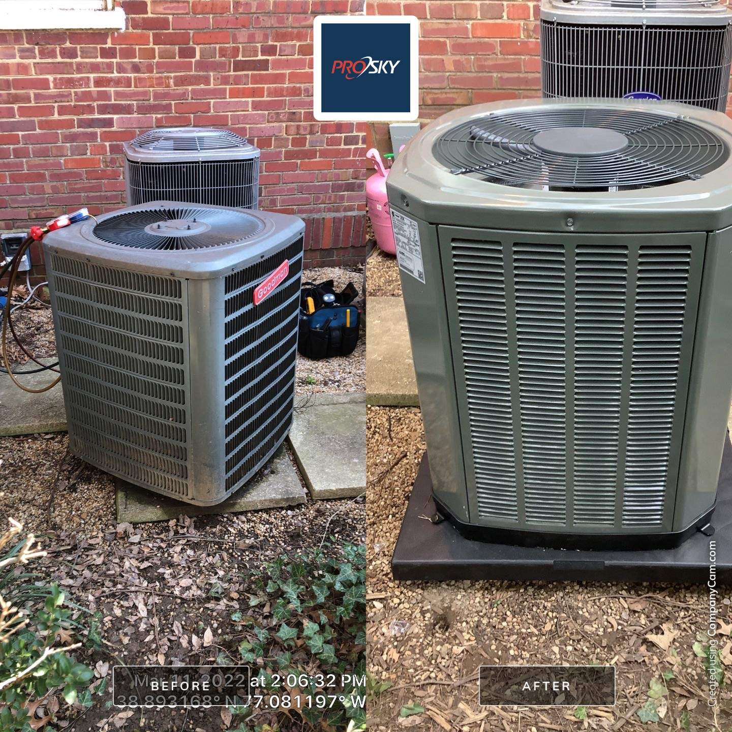 Heat pump replacement using Trane by Pro Sky Services