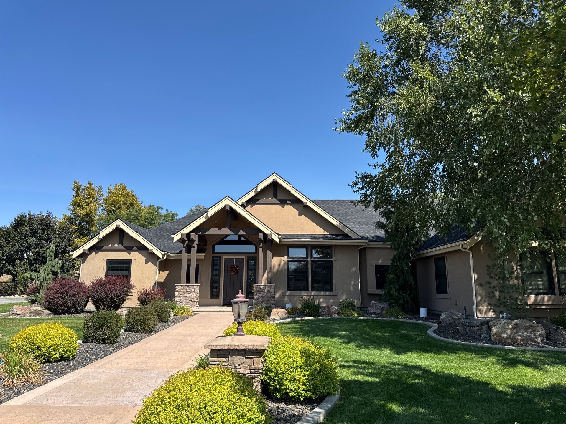 Middleton Residential Roof Replacement with Dark Grey Architectural Shingles by Olive Roofing