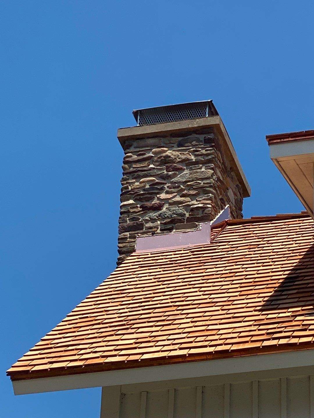 Cedar Shake Roof Replacement with Half Round Gutter Installation by Custom Installations