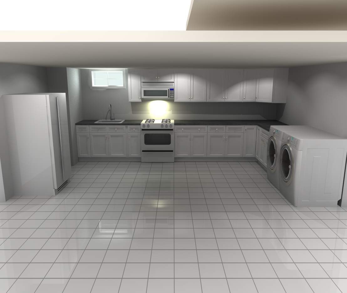 Basement Remodel using Tile (In Progress) by Home Concepts Construction