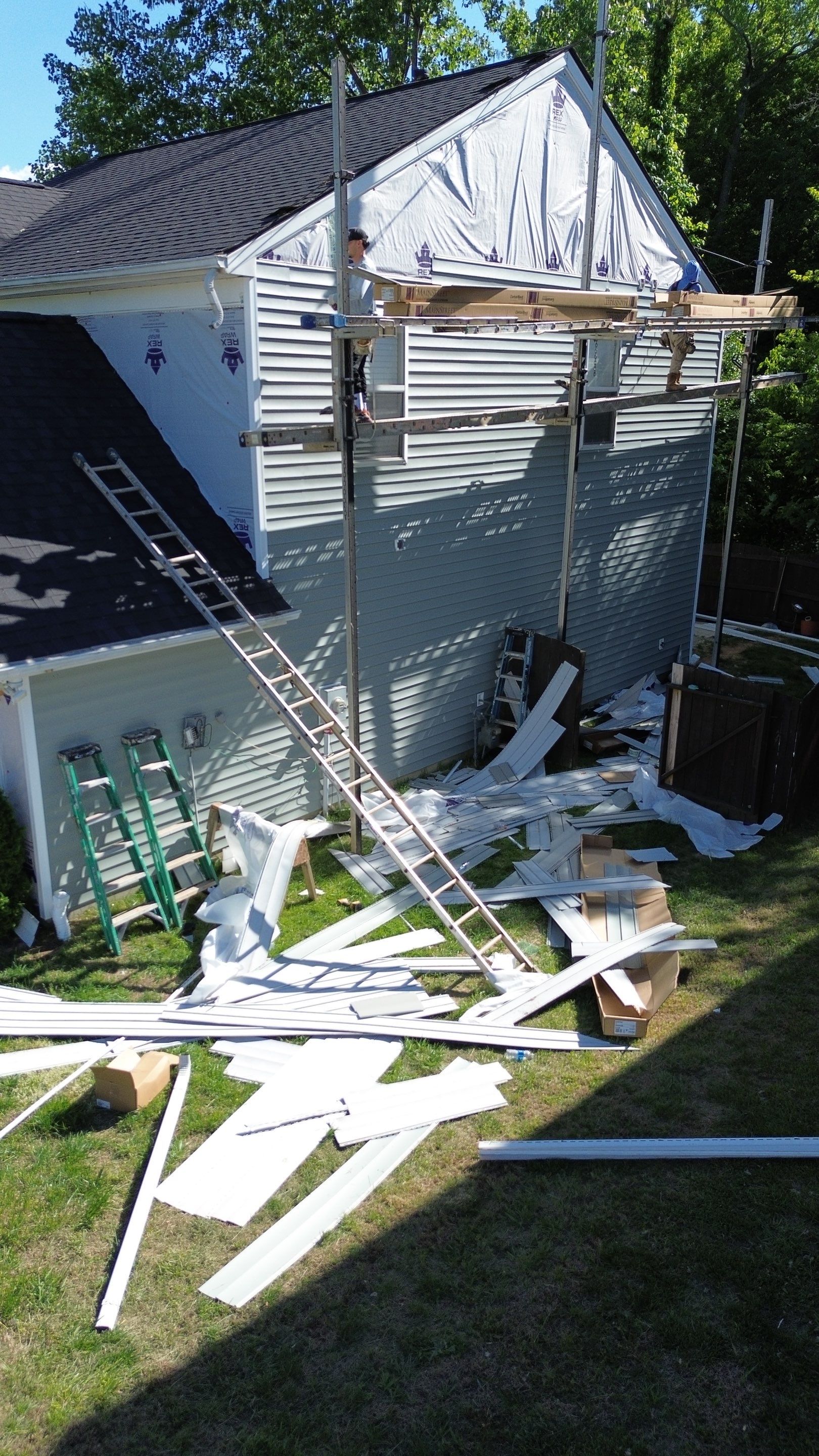 Roof, siding and gutter replacement by hail damage by Just Brilliant Restoration JBR
