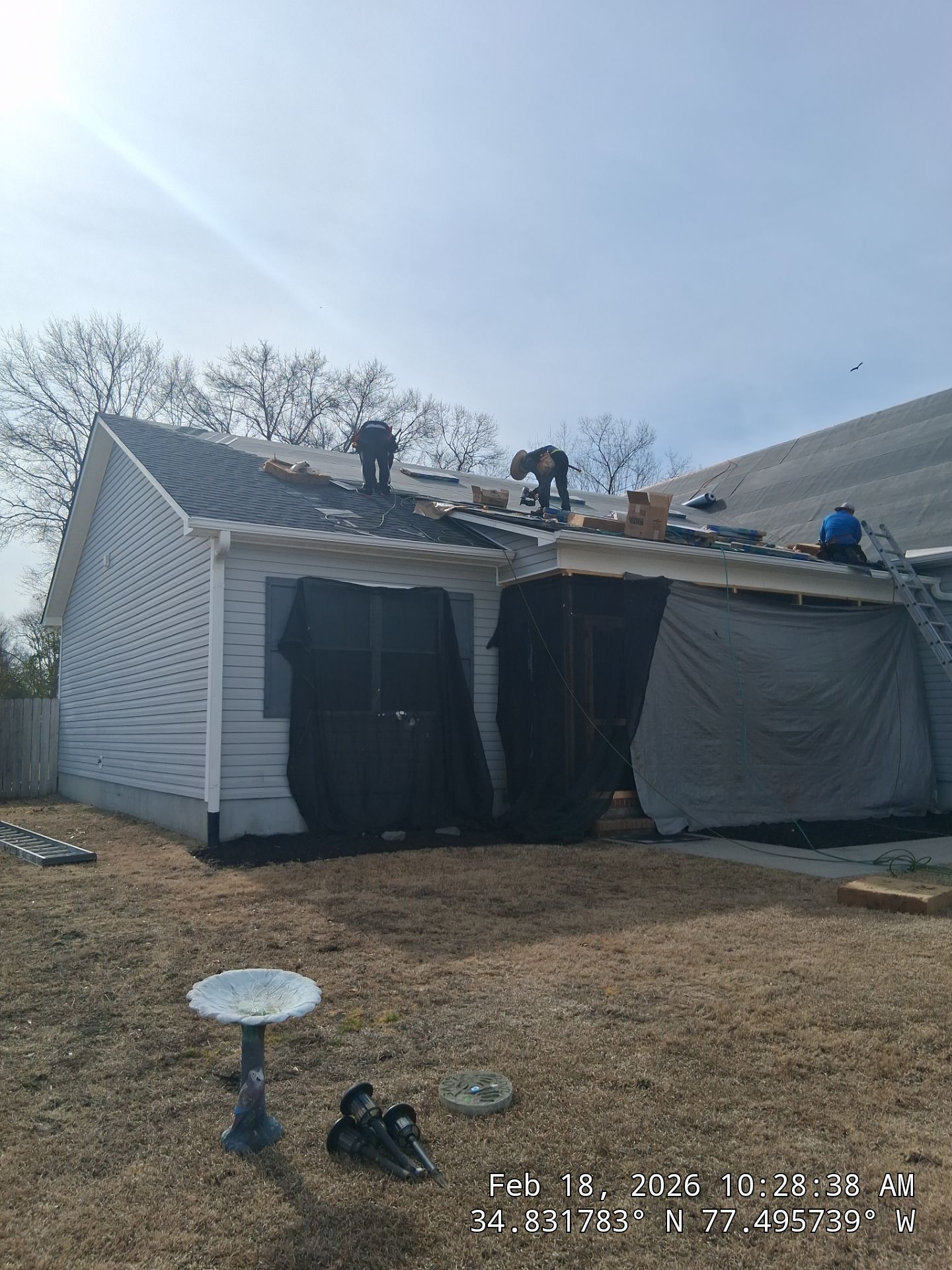 FORTIFIED Roof Installation in Jacksonville NC | CertainTeed Landmark AR Charcoal Black Shingles by RGR Construction and Roofing, LLC