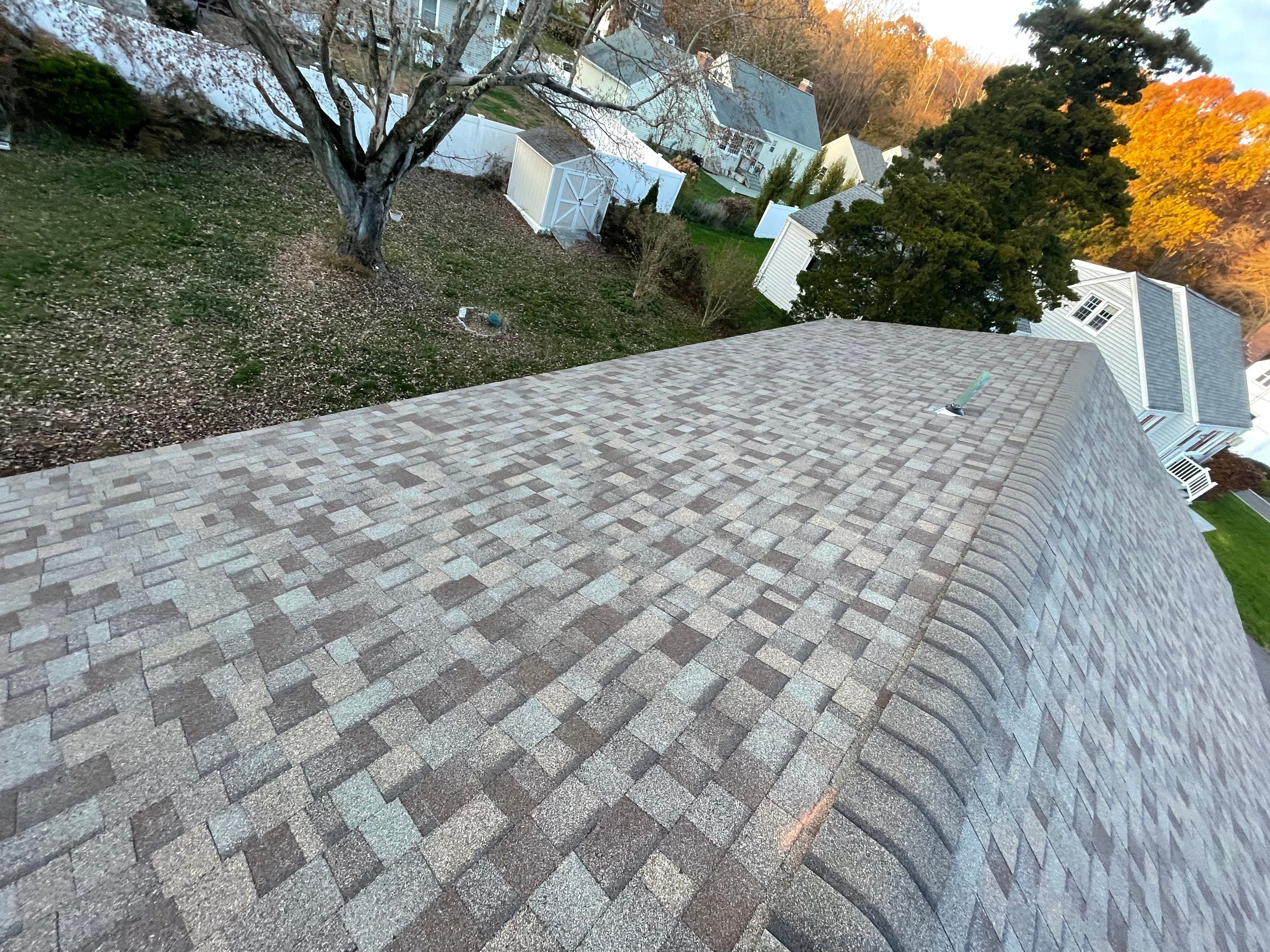 Residential Roofing Installation using Owens Corning Duration Driftwood by A Plus Exterior