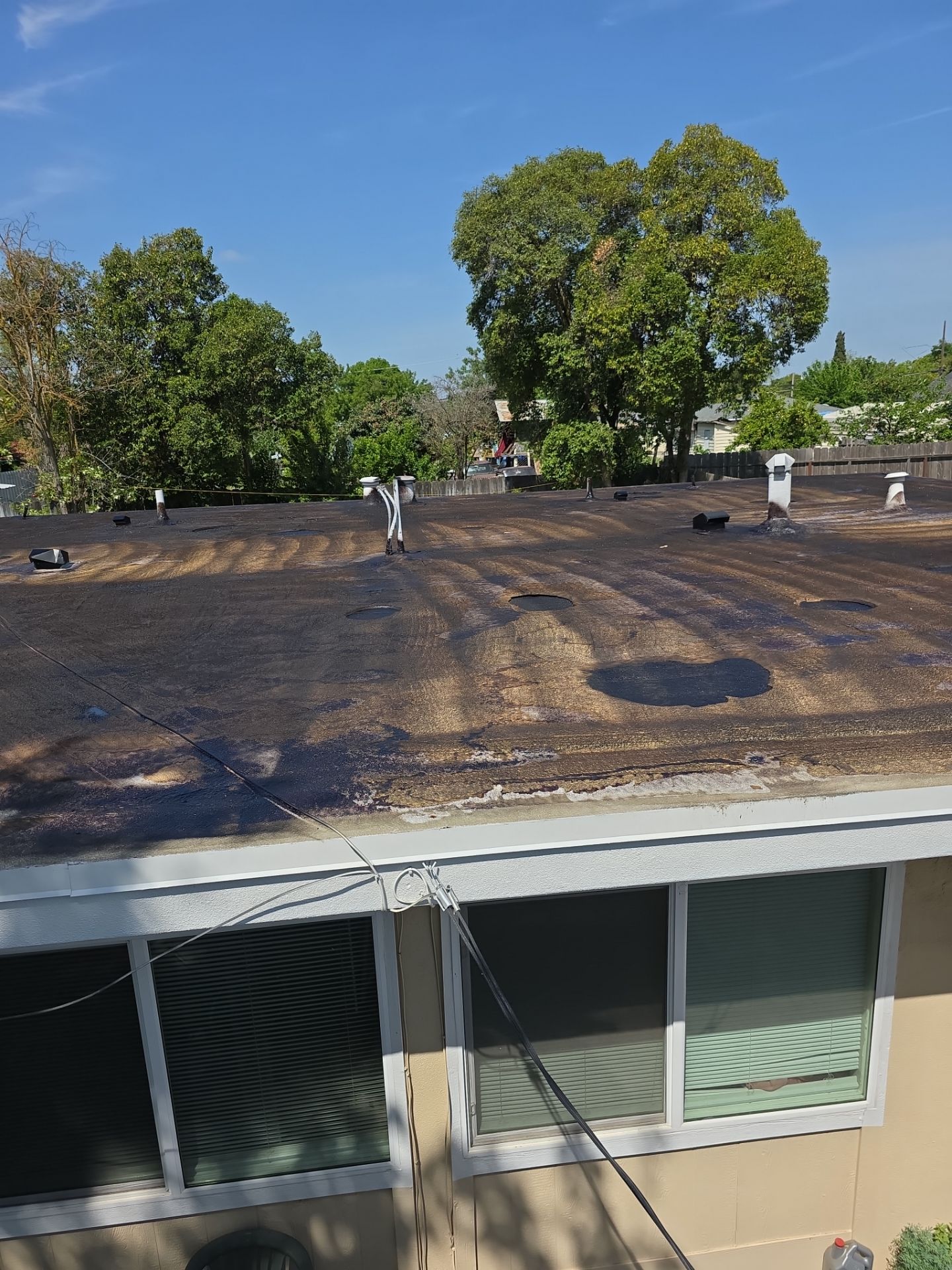 Foam Refurbish using Conklin Benchmark/PUMA XL coatings and spray foam by Straight Edge Roofing Inc