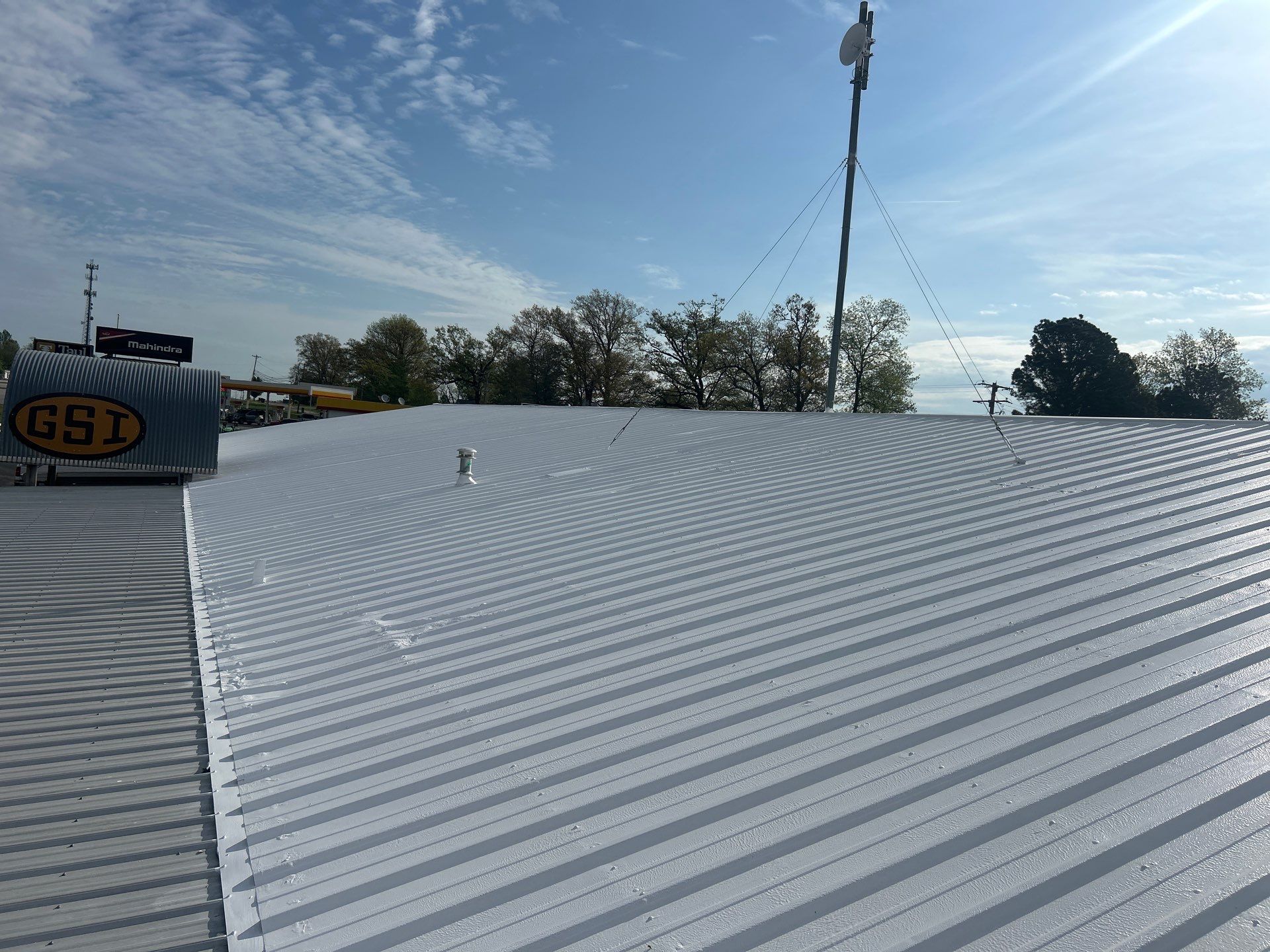 Commercial Metal Roofing Restoration using Coatings by Kentucky Commercial Roofing