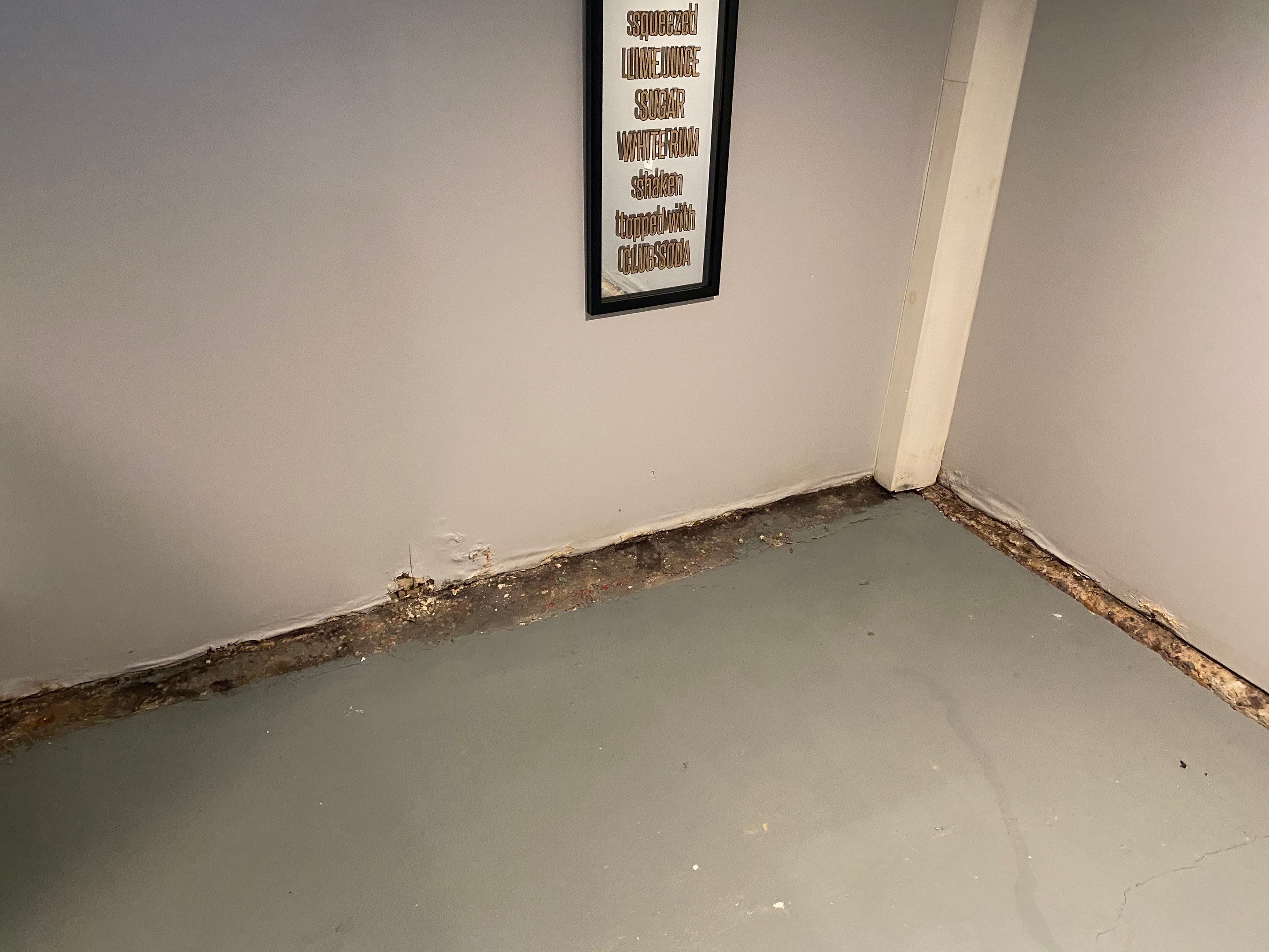 Interior French Drain Job in Cranford, NJ by Pure Service Pro, LLC 