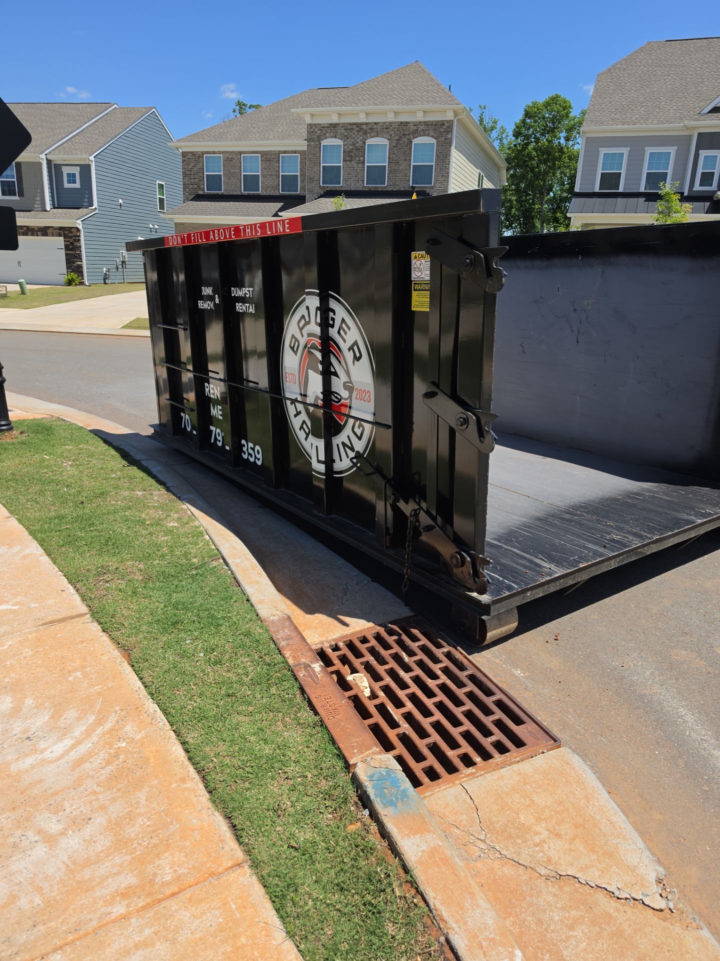 Job site clean up in Fort Mill by Badger Hauling