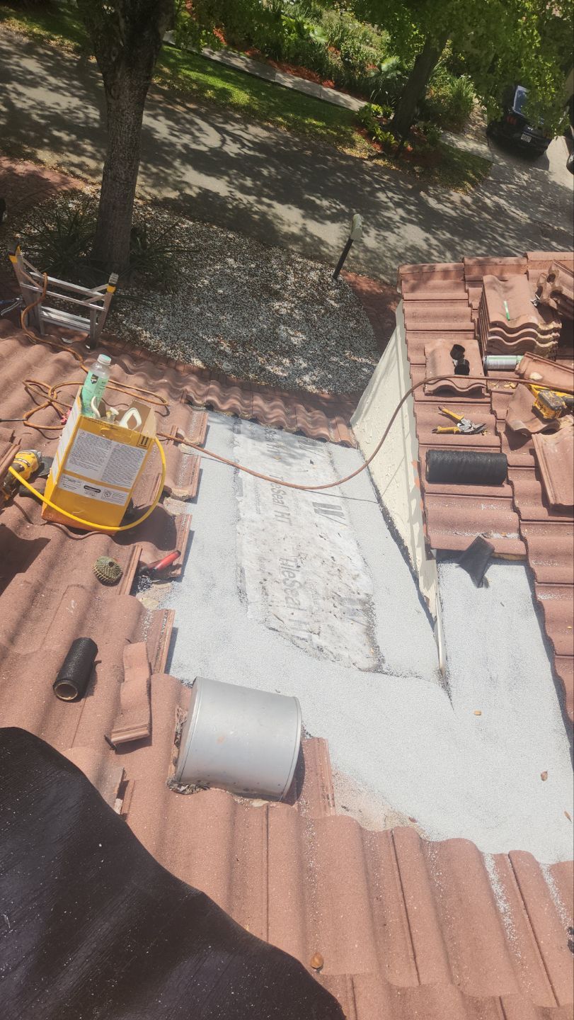 Clay Tile Roof Leak Repair and Sheathing Replacement in Hollywood by Aastro Roofing