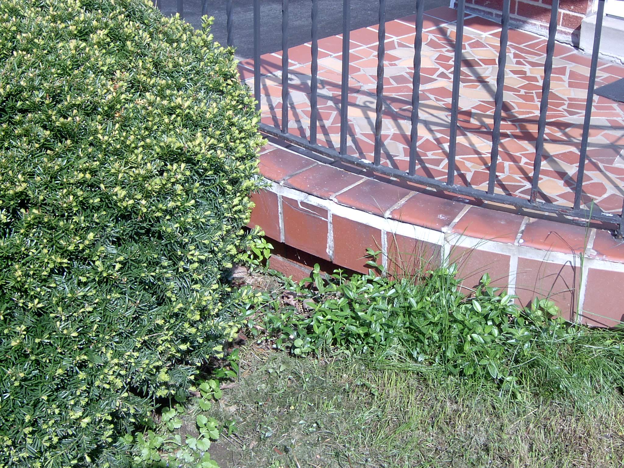 New front porch build, with tile floor and vinyl railing. by Secure Construction Company Inc