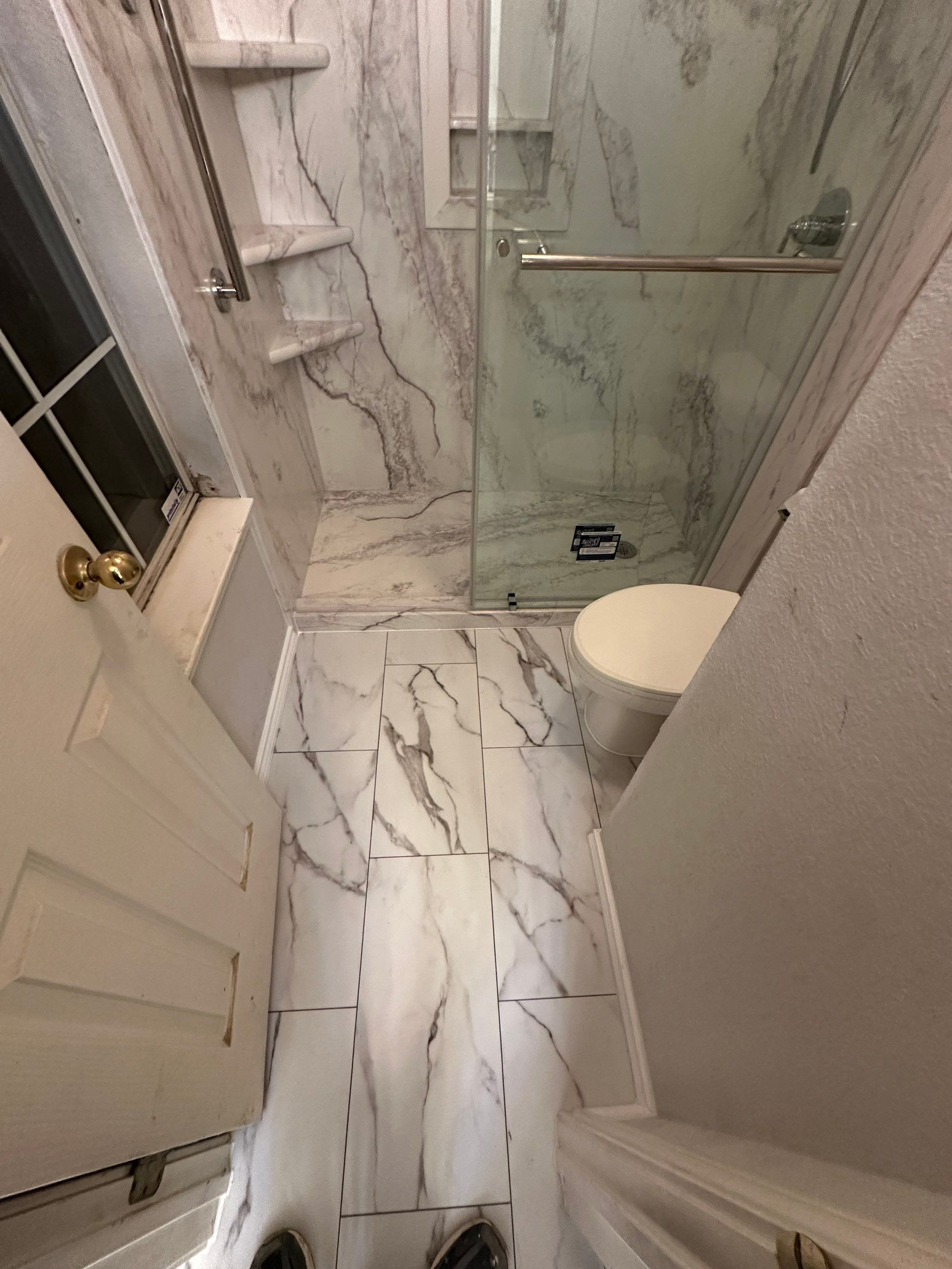 Tub to Walk in Shower and new Flooring in Austin, 78732 by Lane Lauritsen - The Hill Country, Texas