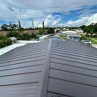 24ga 1" Nail-Strip Dark Bronze by Total Roofing System The Metal Roof Experts