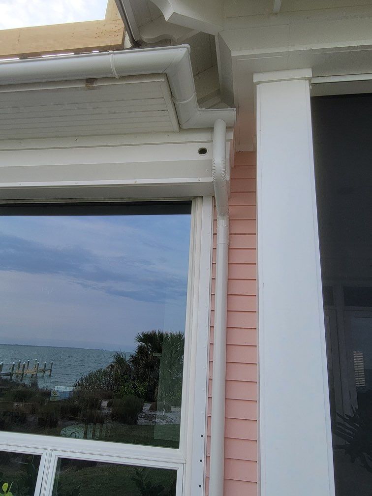 Half-Round Gutters Installation in Boca Grande FL by Gutter Professors