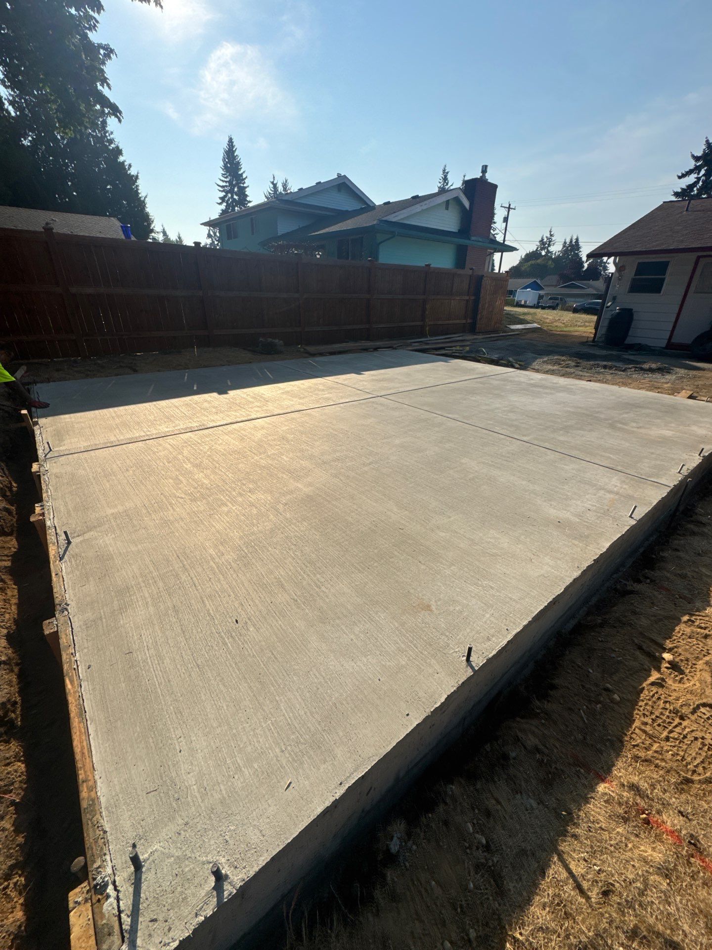 Backyard Concrete Slab Installation | Everett  by Jireh Asphalt & Concrete Inc 