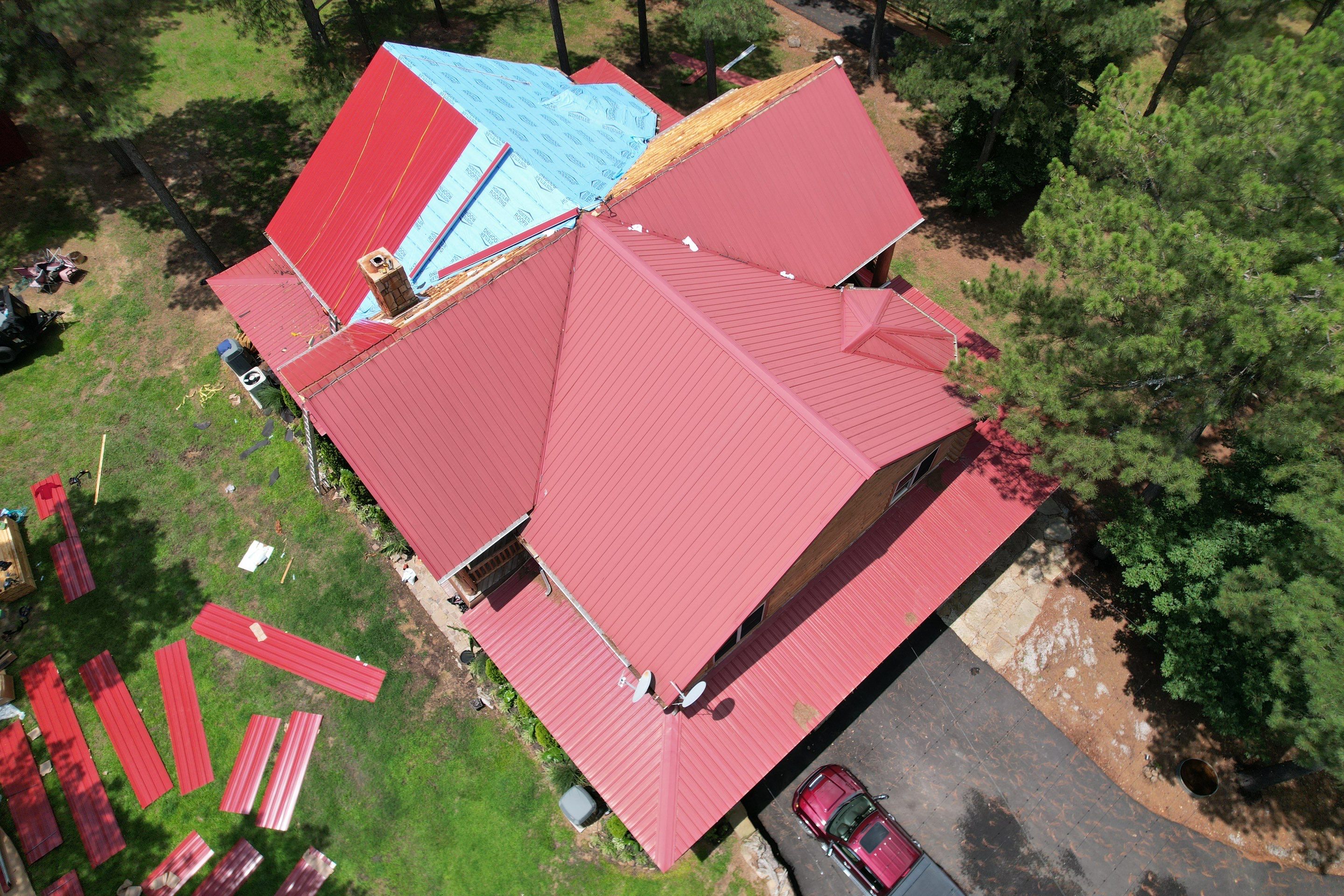 Metal Roof Replacement: 26 GA. Residential Metal Panel by Hostetler Roofing