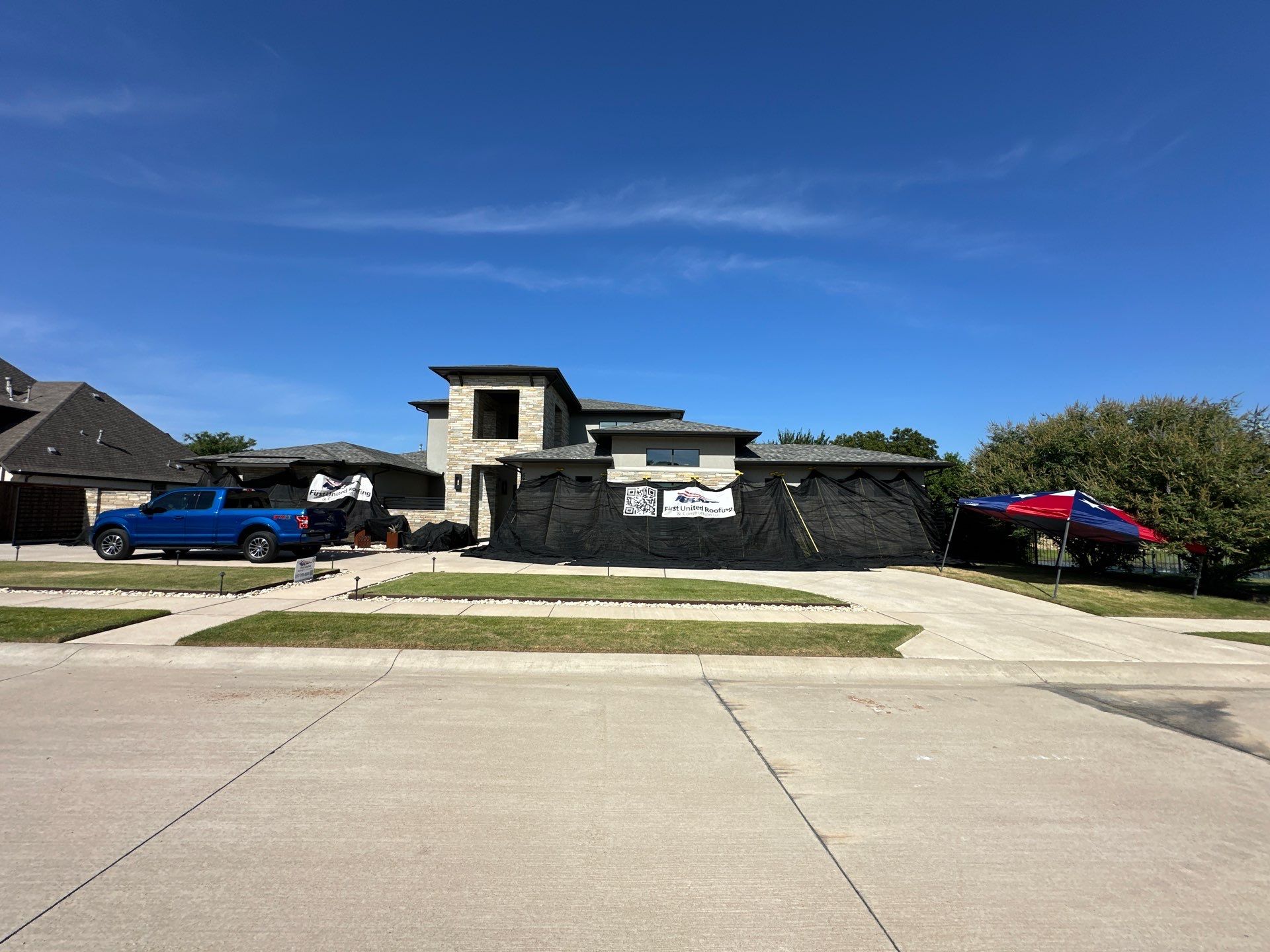 Colleyville Estate Re-Roof Project by First United Roofing & Construction