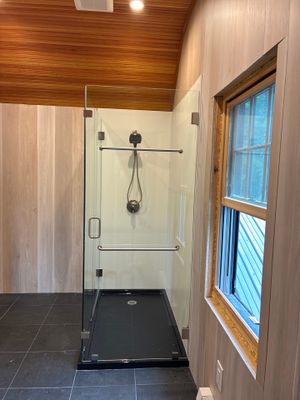 Shower using Tempered Shower Glass