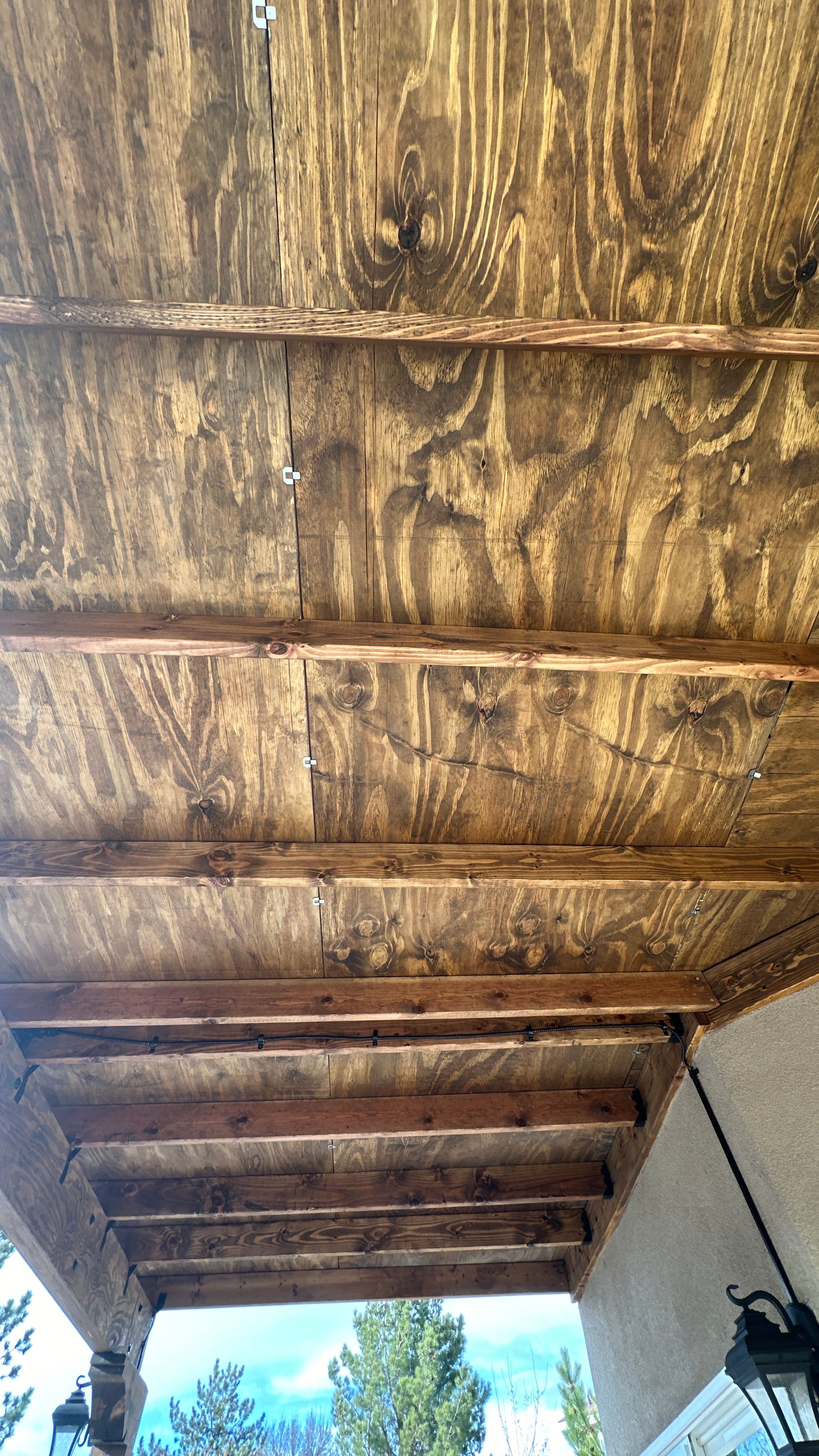 Patio Cover using Carved Douglas Fur by Rio Grande Building & Storage