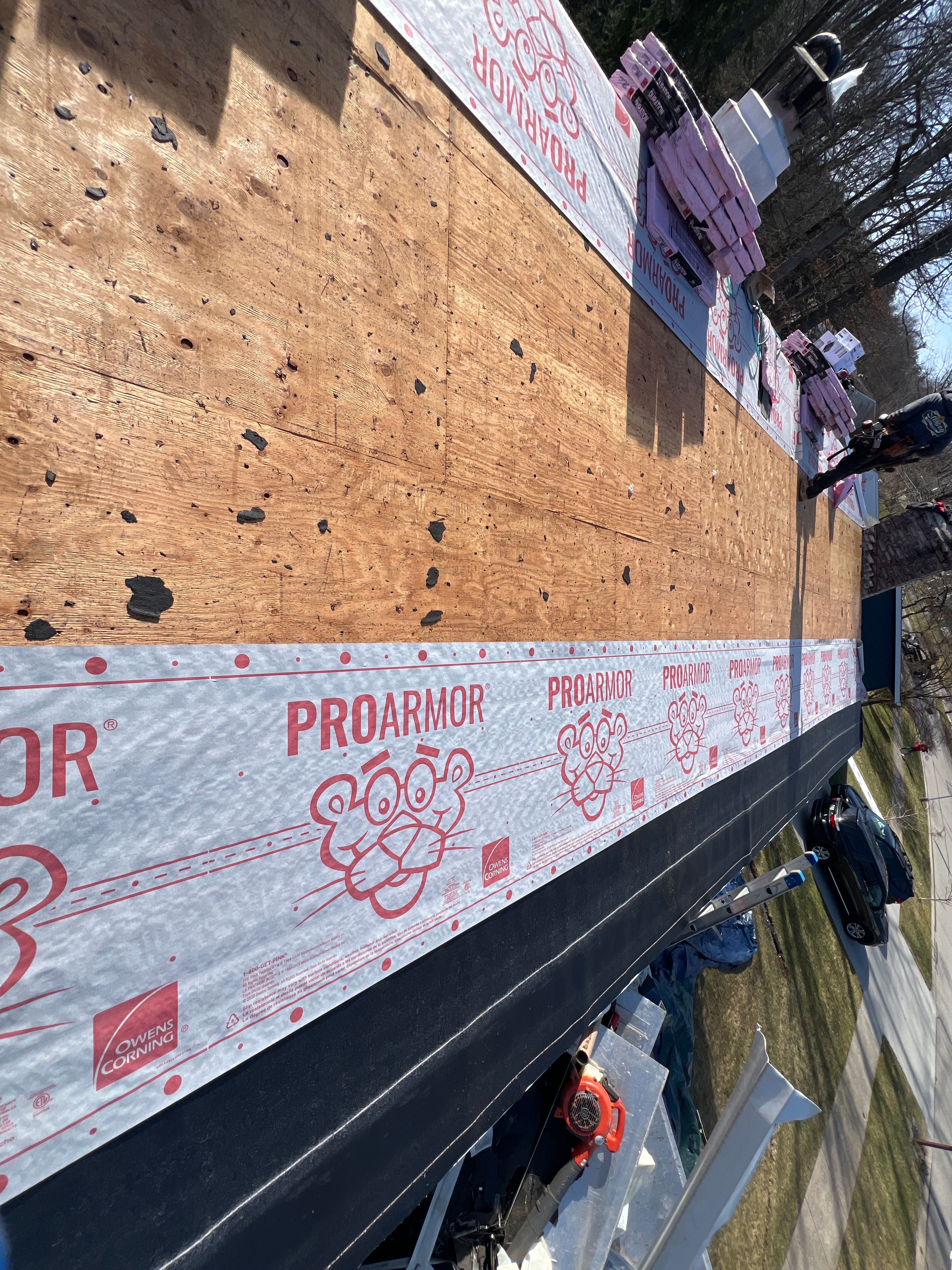 A roof replacement in State College, PA using Owens Corning shingles. by Starway Roof Systems