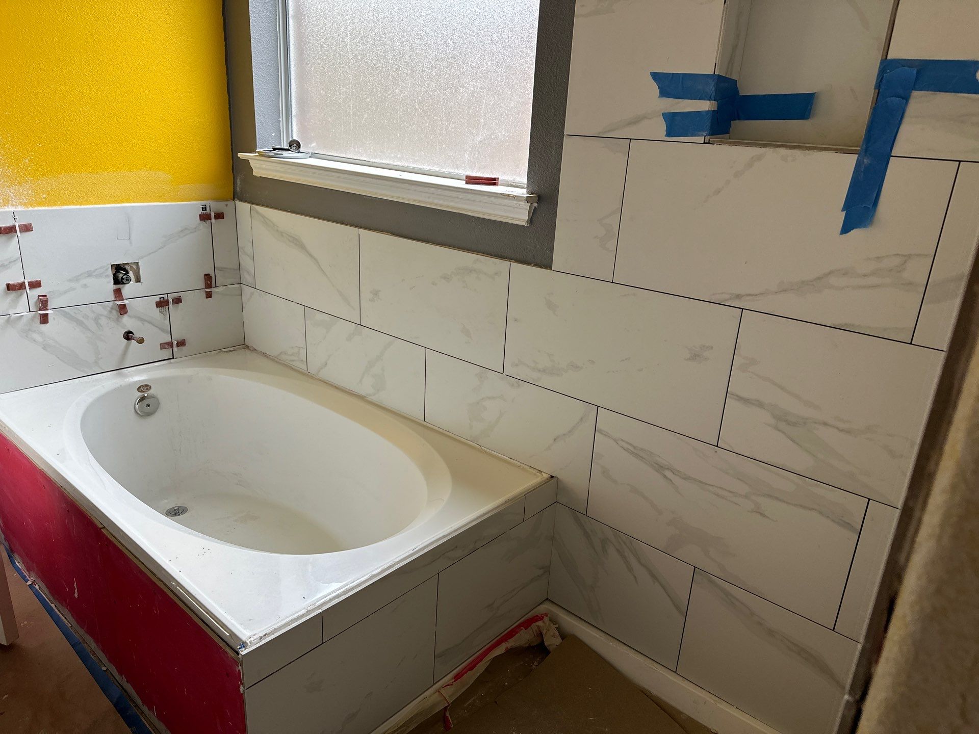 Bathroom Remodel using Water mitigation equipment by L&T General Contractors and Restoration INC