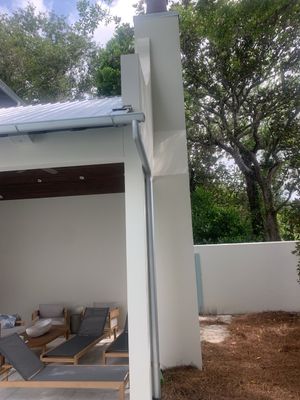 Half-Round Gutters in Santa Rosa Beach FL