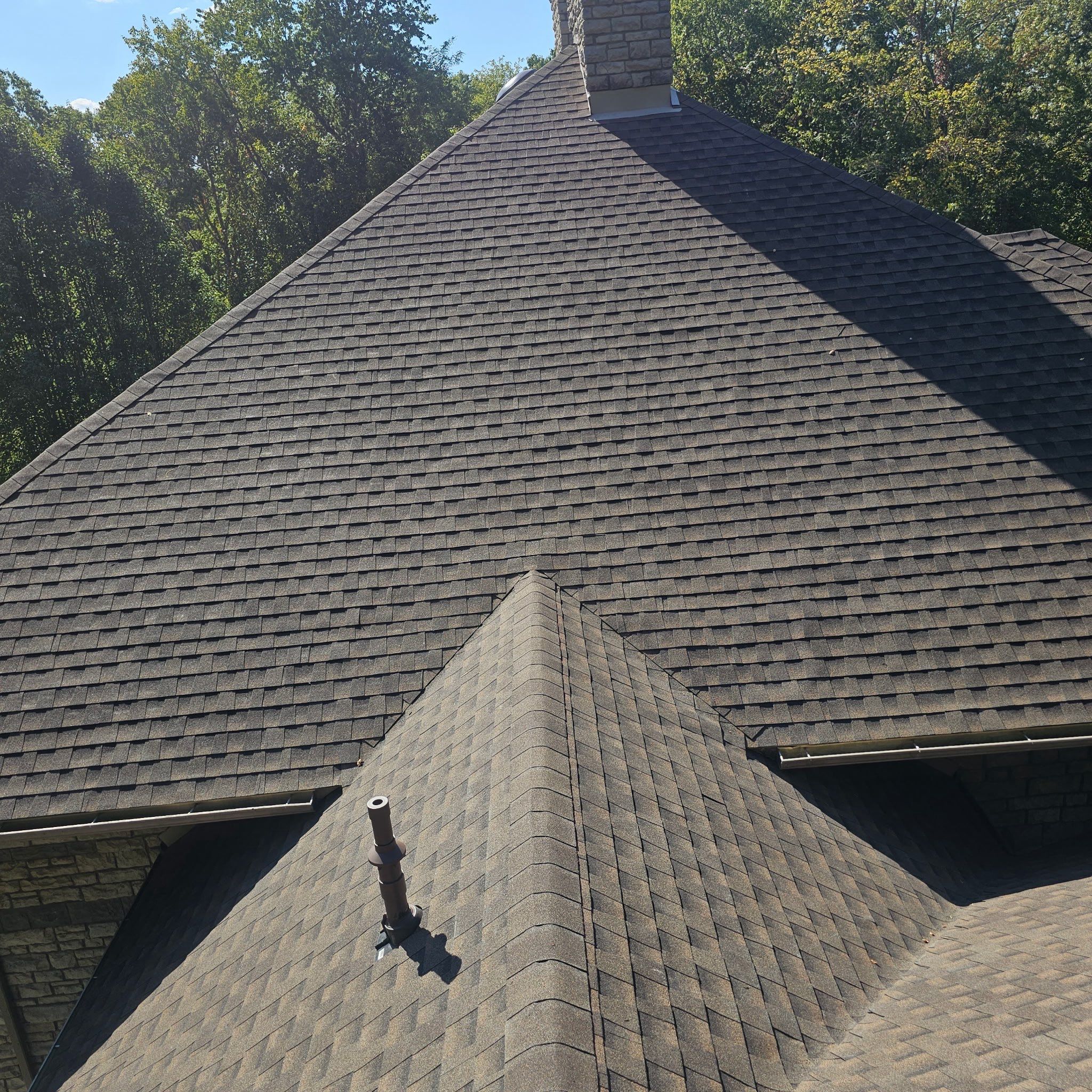 Residential Roofing Installation using GAF Timberline HDZ Barkwood by Rainstoppers Roofing