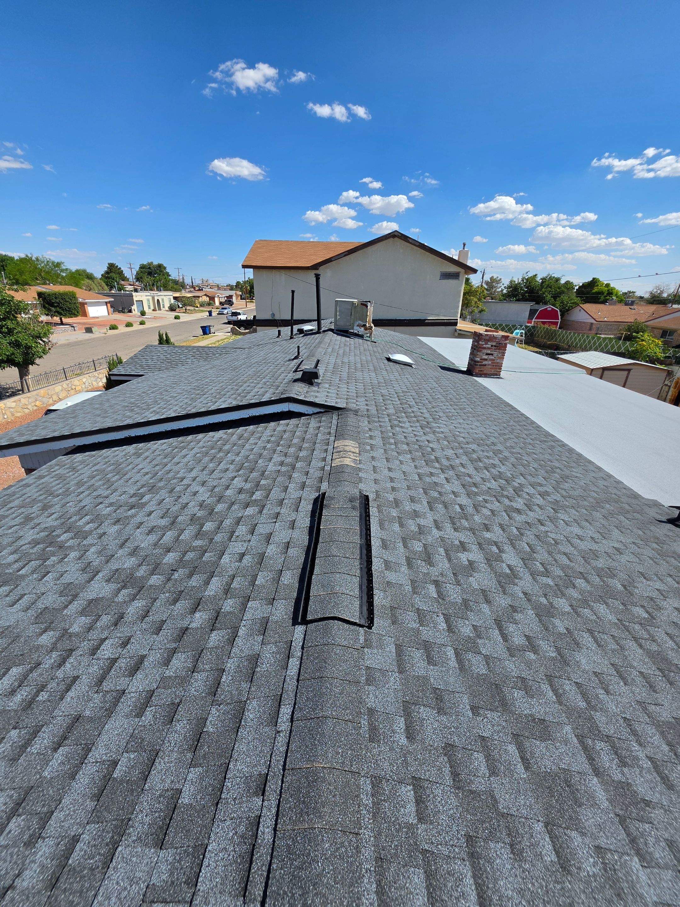 Architectural Shingle Roof Replacement and Decking Repair in El Paso by Berry Good Roofing