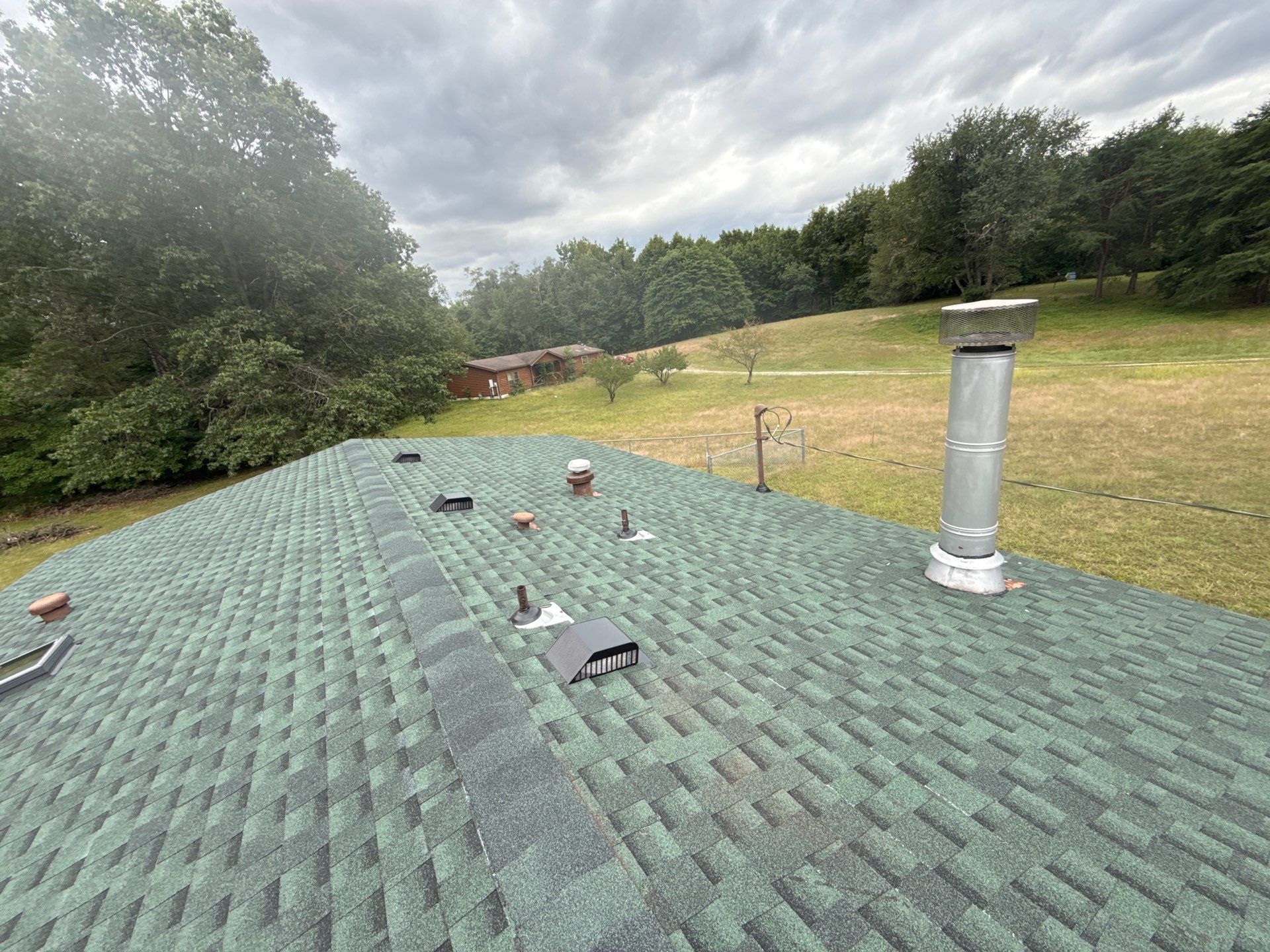 GAF Hunter Green Roof Replacement in Kouts, IN — photo 2