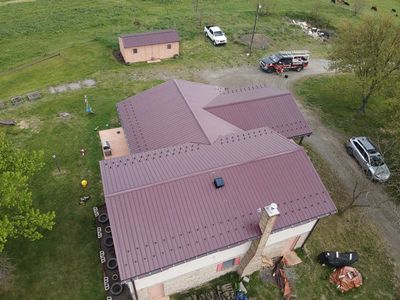 Metal Roof Installation using Everlast Azm panel w/ colourbond process