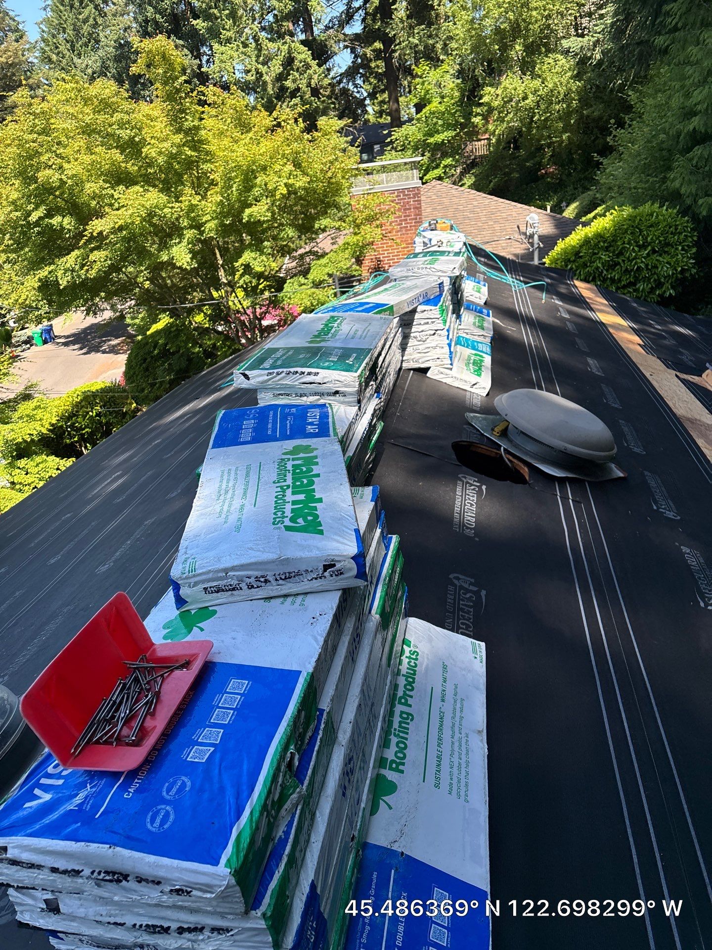 Project in Portland by Tom Leach Roofing