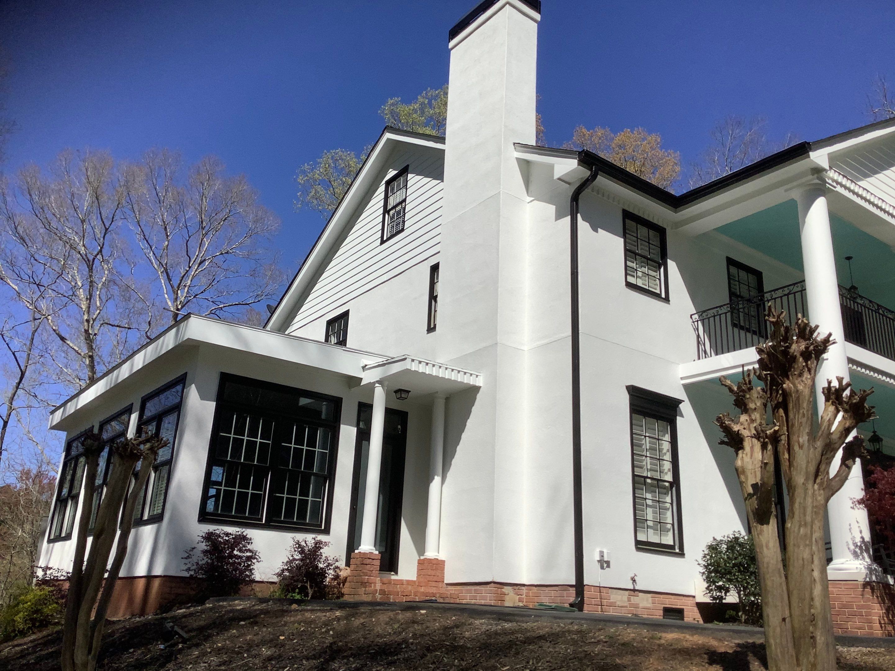 Full Exterior Repaint for Colonial Style Home in Cumming by Swift Home Renovations
