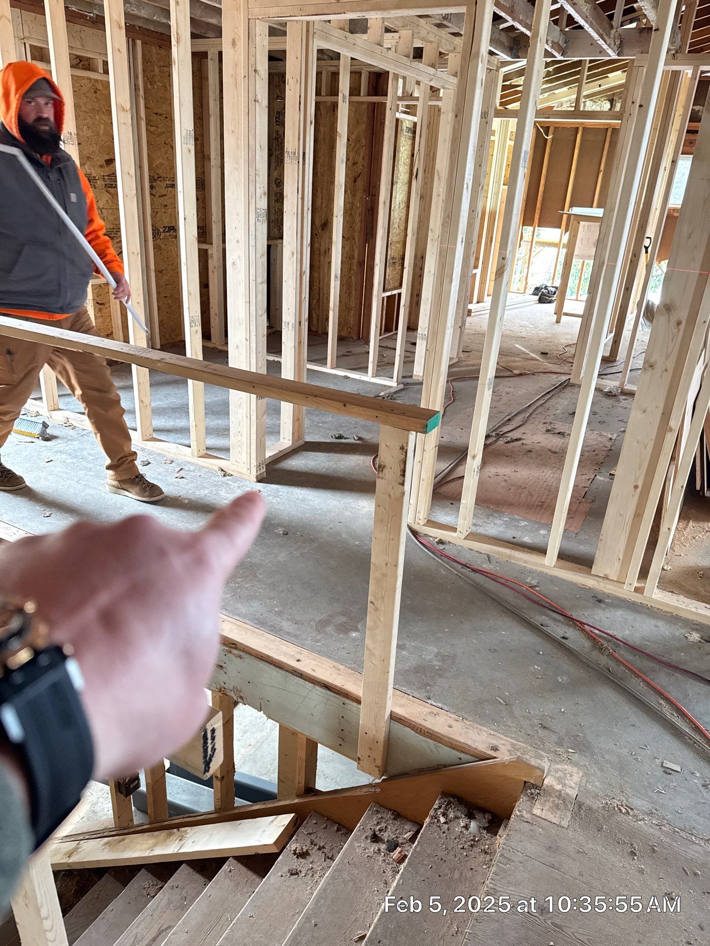 This project has it all!!!! Custom Flooring, Leveling Service, Custom Stair parts and pieces, risers, blue pad cover - all inclusive service from RTB! by RTBaldwin Hardwood Floors
