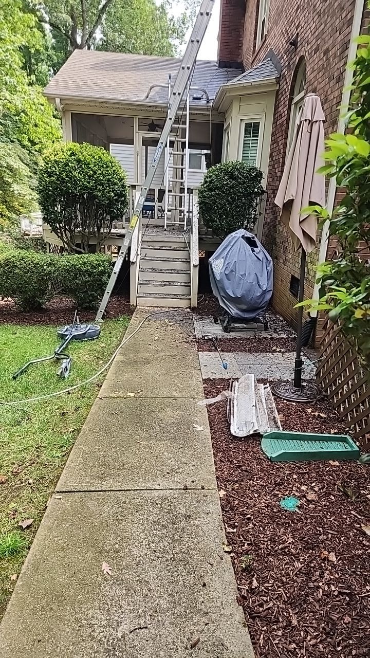 House Wash using cleaner by G&H Home Tech Pros LLC