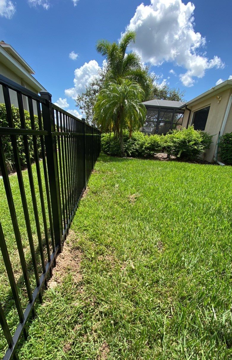 Aluminum Fence Installation using Black 3 Rail Aluminum Fence by Asap fence and gates, LLC