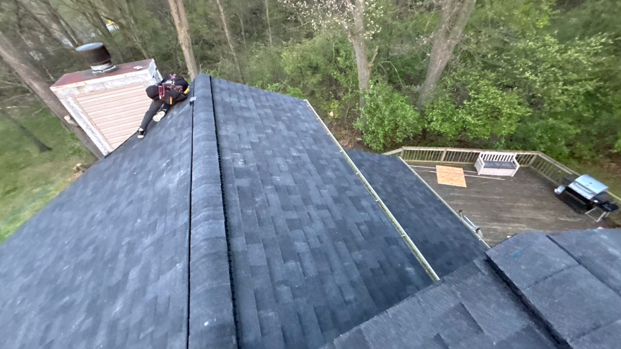 Roof Replacement using Malarkey Vista Brilliant Black by 180 Contractors