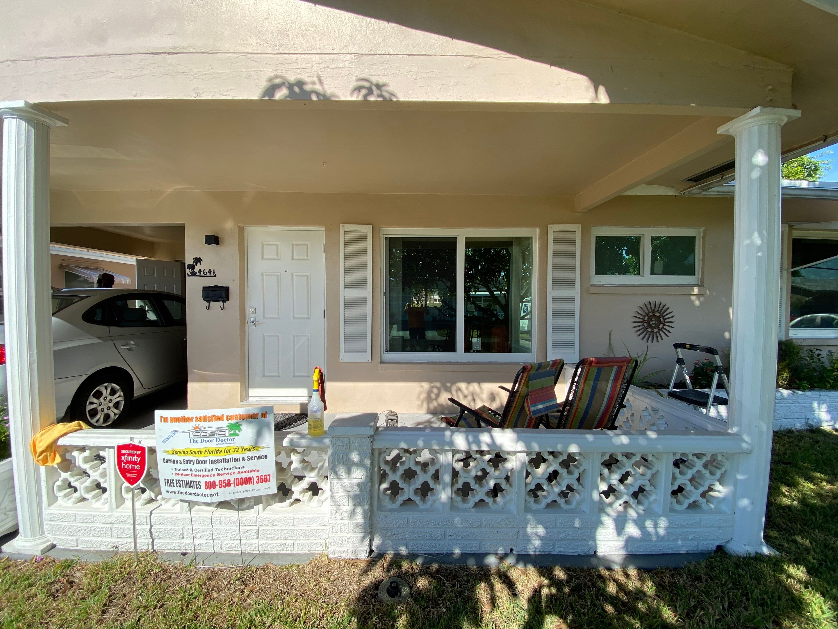 Tamarac Residential Entry Door and Aluminum Window Installation Project by The Door Doctor of South Florida, Inc.