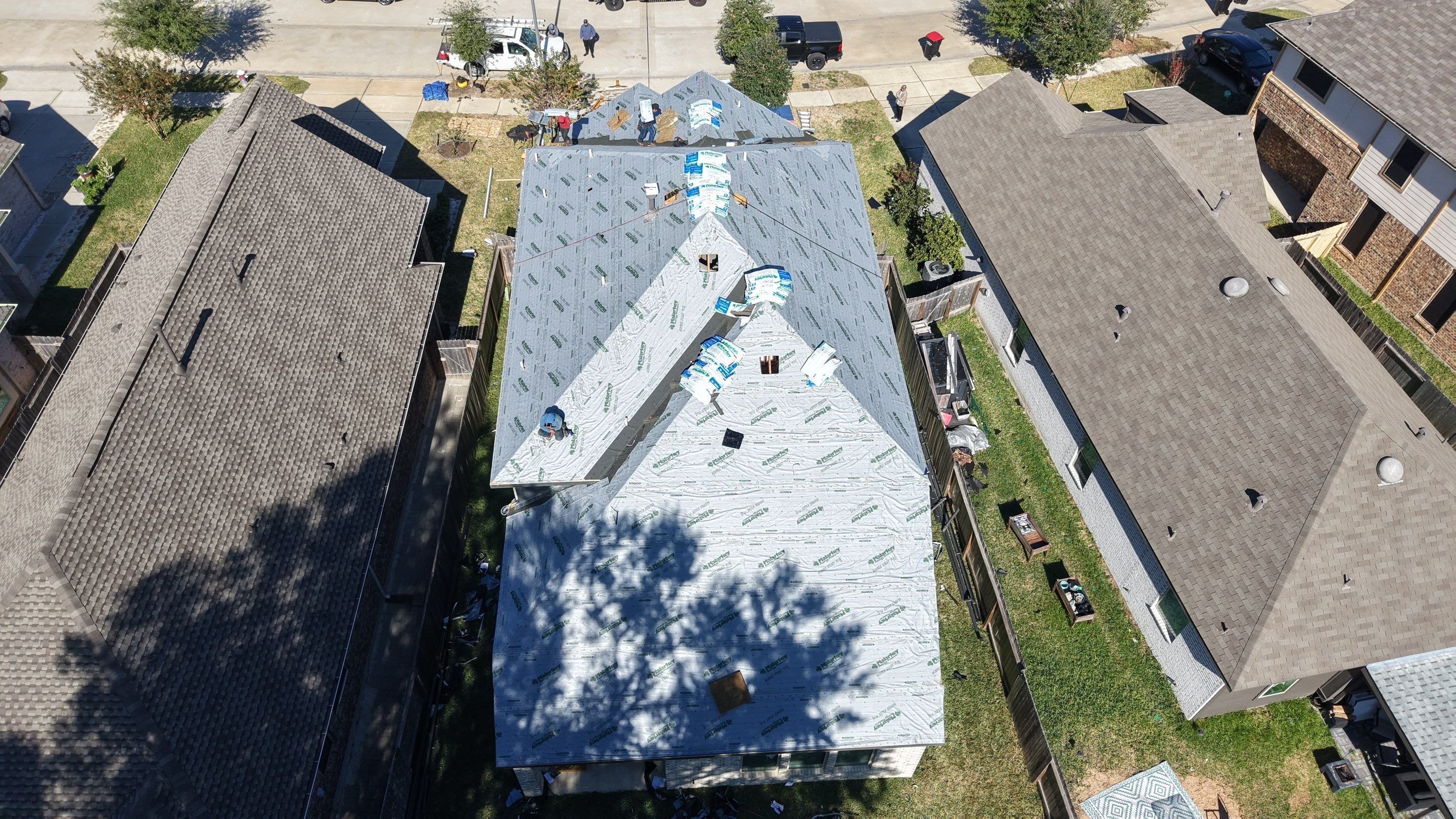 Roof Replacement Project in Houston by Roofing Technologies Unlimited