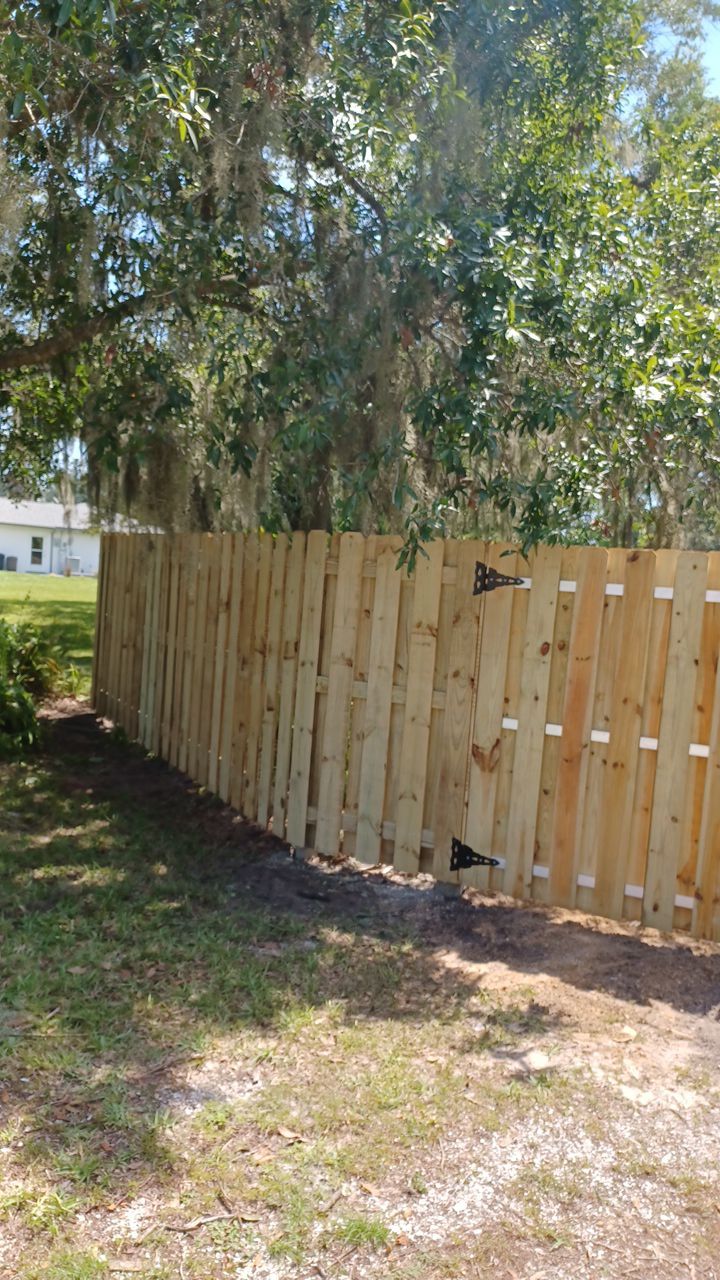 Nokomis, FL 6ft. Tall Treated Wood Shadowbox  by Asap fence and gates, LLC
