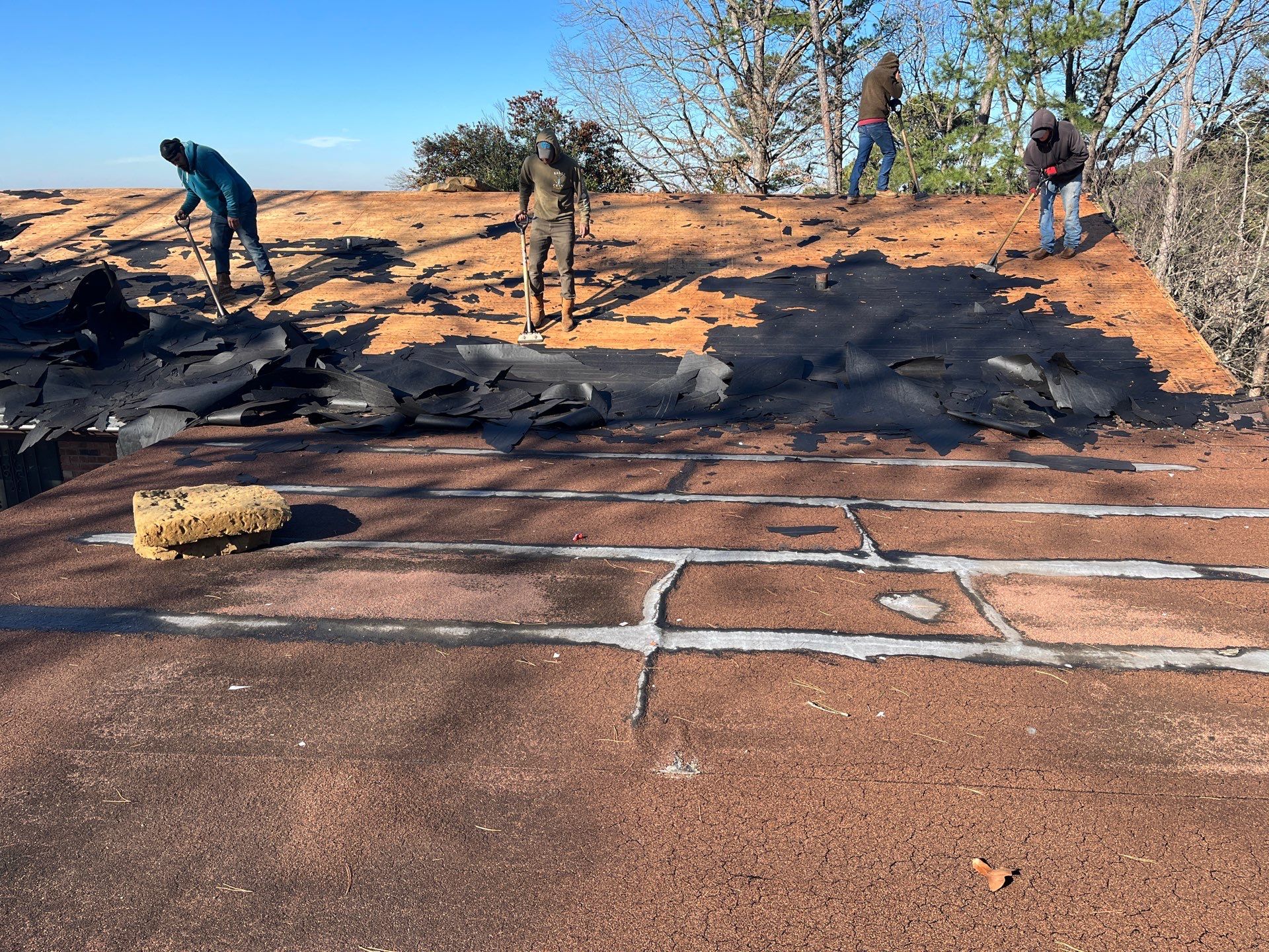 Residential Roof Replacement With GAF Architectural Shingles in Hot Springs by Temple Roofing and Exteriors