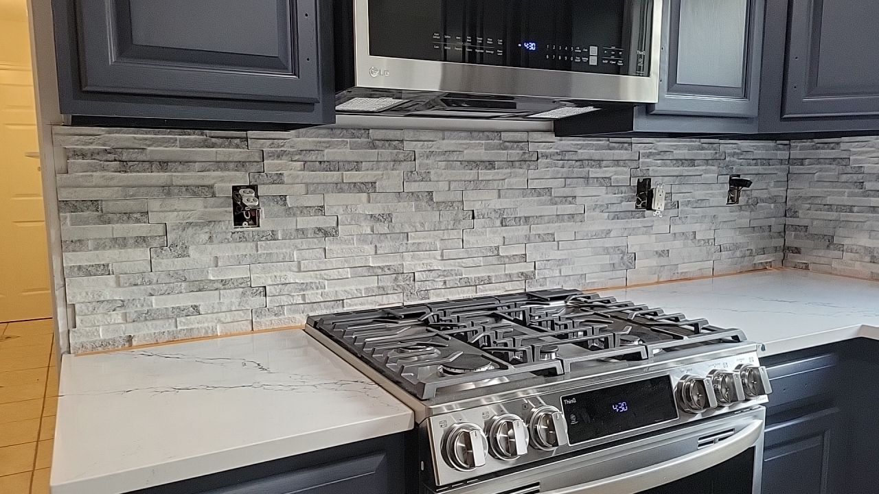 Cabinet Refinishing using Benjamin Moore Command by Spectrum Painting, LLC