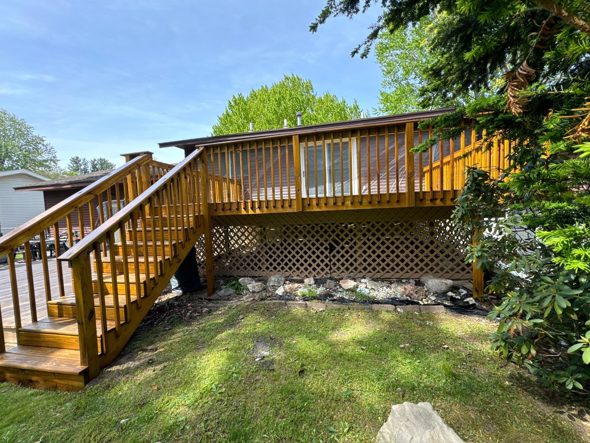 Deck Staining Project Completed in Muskegon, Michigan 49444 by Gordon Painting