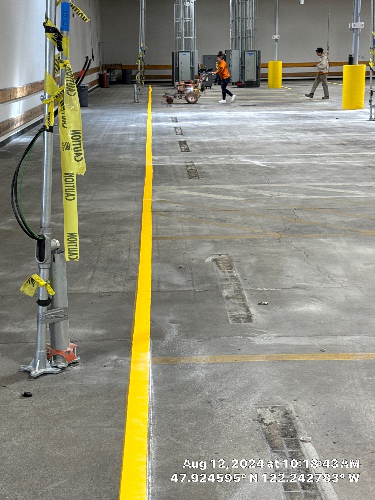 USPS Asphalt Patch Repair, Indoor Parking Lot Sandblast, Outdoor Parking Lot Sealcoating & Indoor/Outdoor Parking Lot Striping  by Jireh Asphalt & Concrete Inc 