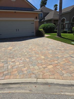 Paver Driveway using Concrete Sealant