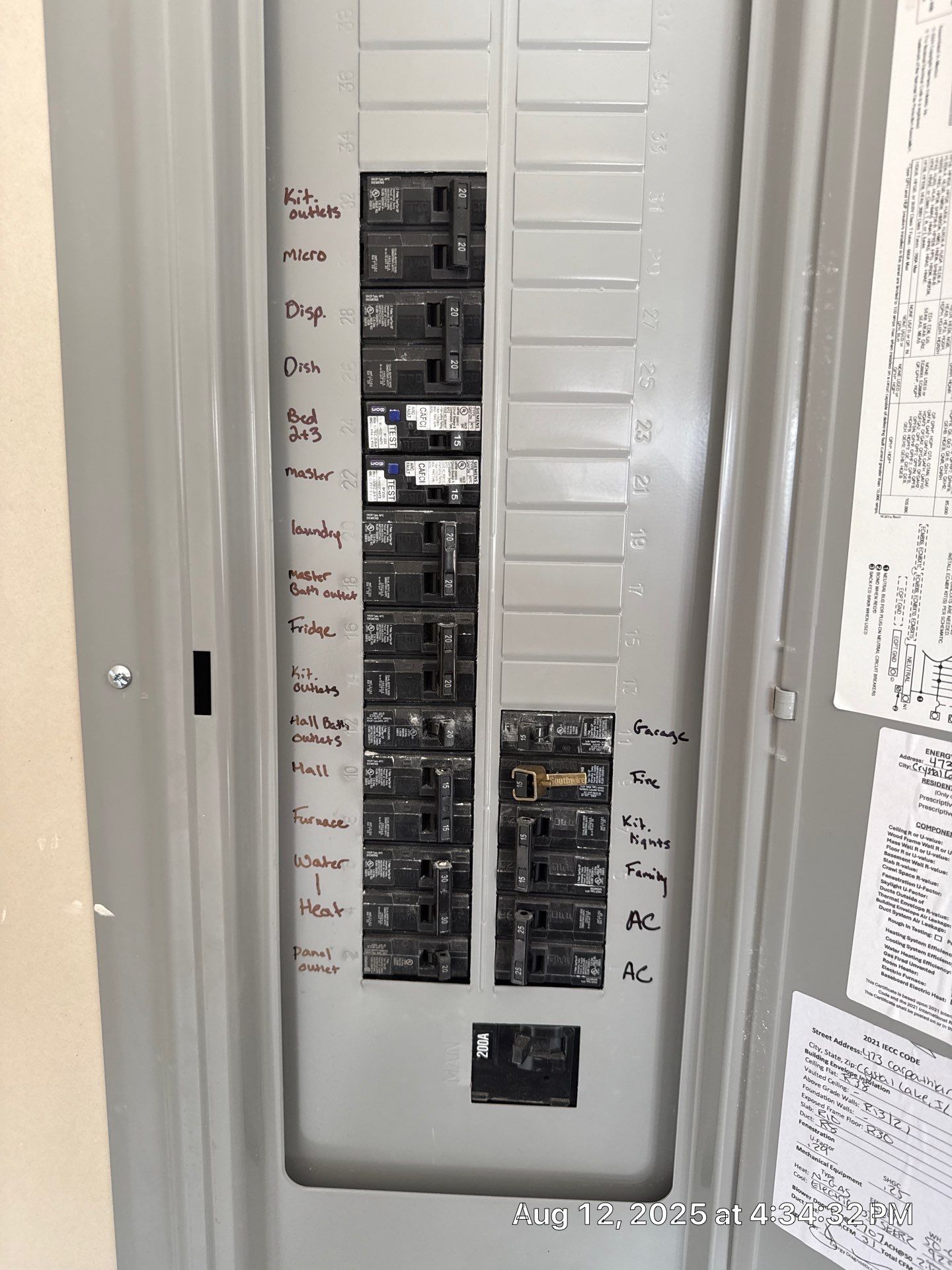 Tesla charger installed in Crystal Lake IL.  by GSHA Services LTD