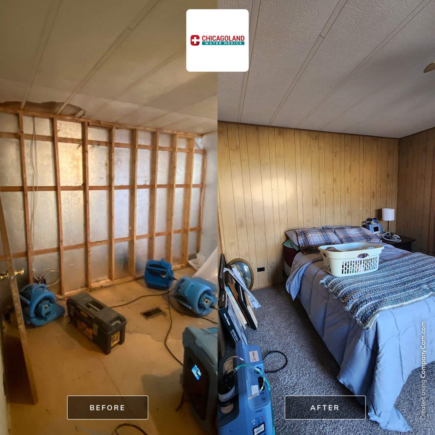 Water Damage in Trailer by Chicagoland Water Medics