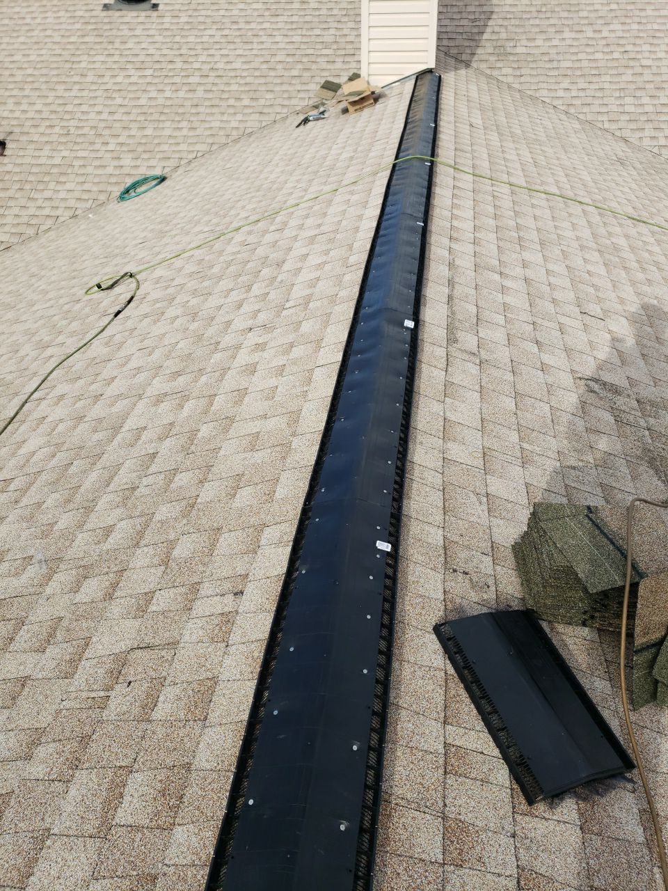 Storm Damaged Roof using GAF Timberline HDZ - Lifetime Shingle by The Roof Doctor